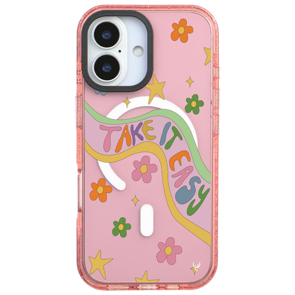 MagsafeliArtycaseSimliPembe
