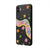Samsung A04 Easy Flowers Telefon Kılıfı - Renkli Silikon - Siyah