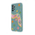 Samsung A13 Easy Flowers Telefon Kılıfı - Renkli Silikon - Haki