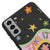 Samsung S21 Plus Easy Flowers Telefon Kılıfı - Renkli Silikon - Siyah