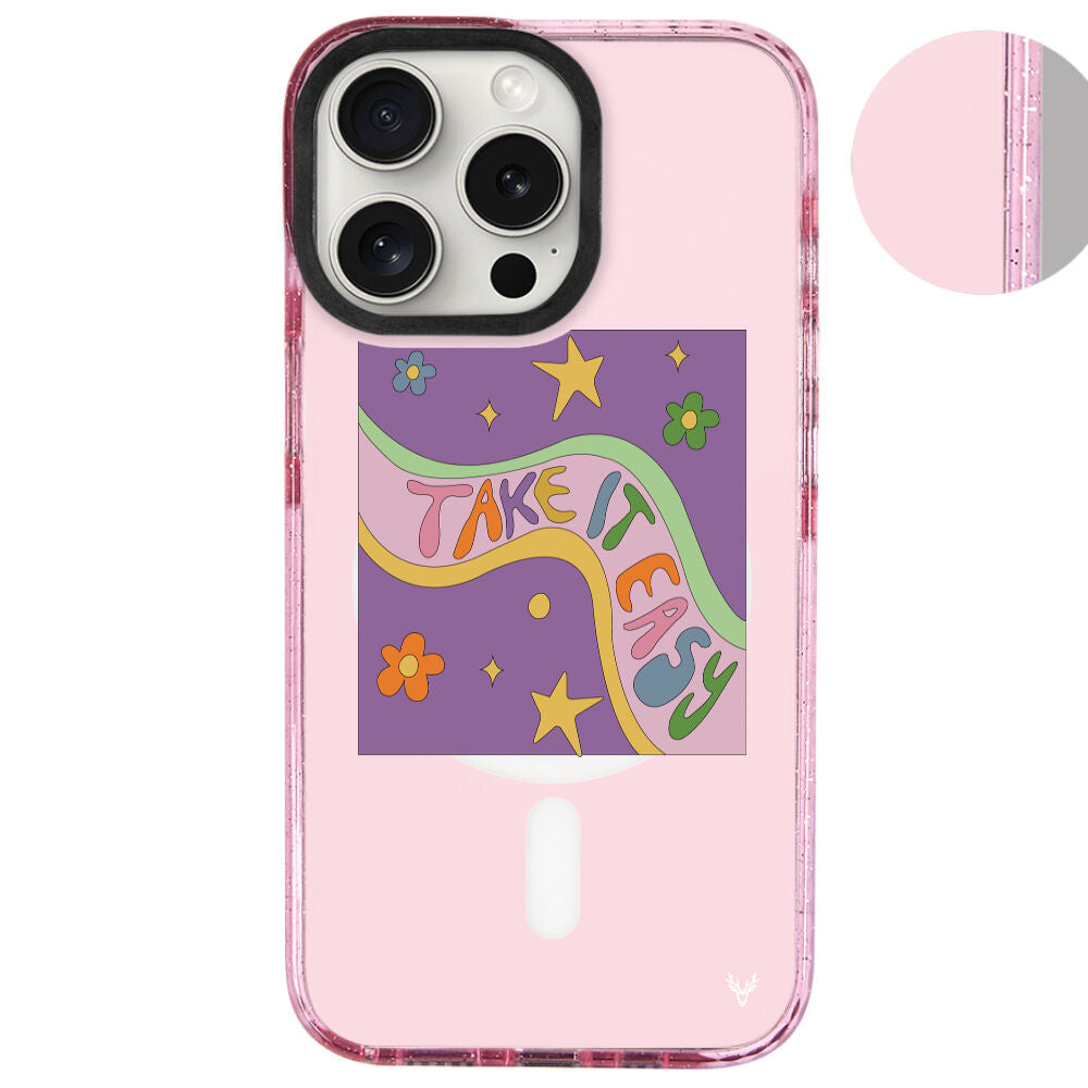 MagsafeliArtycaseSimliPembe