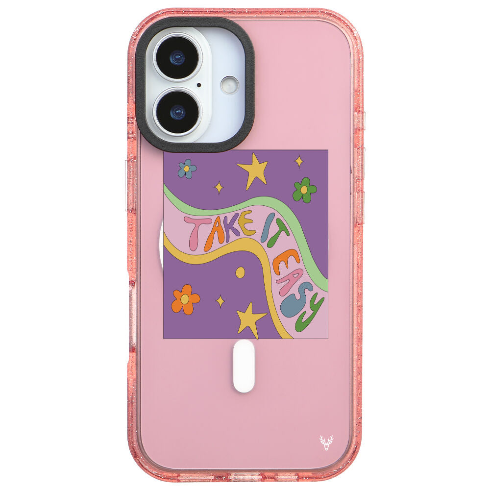 MagsafeliArtycaseSimliPembe