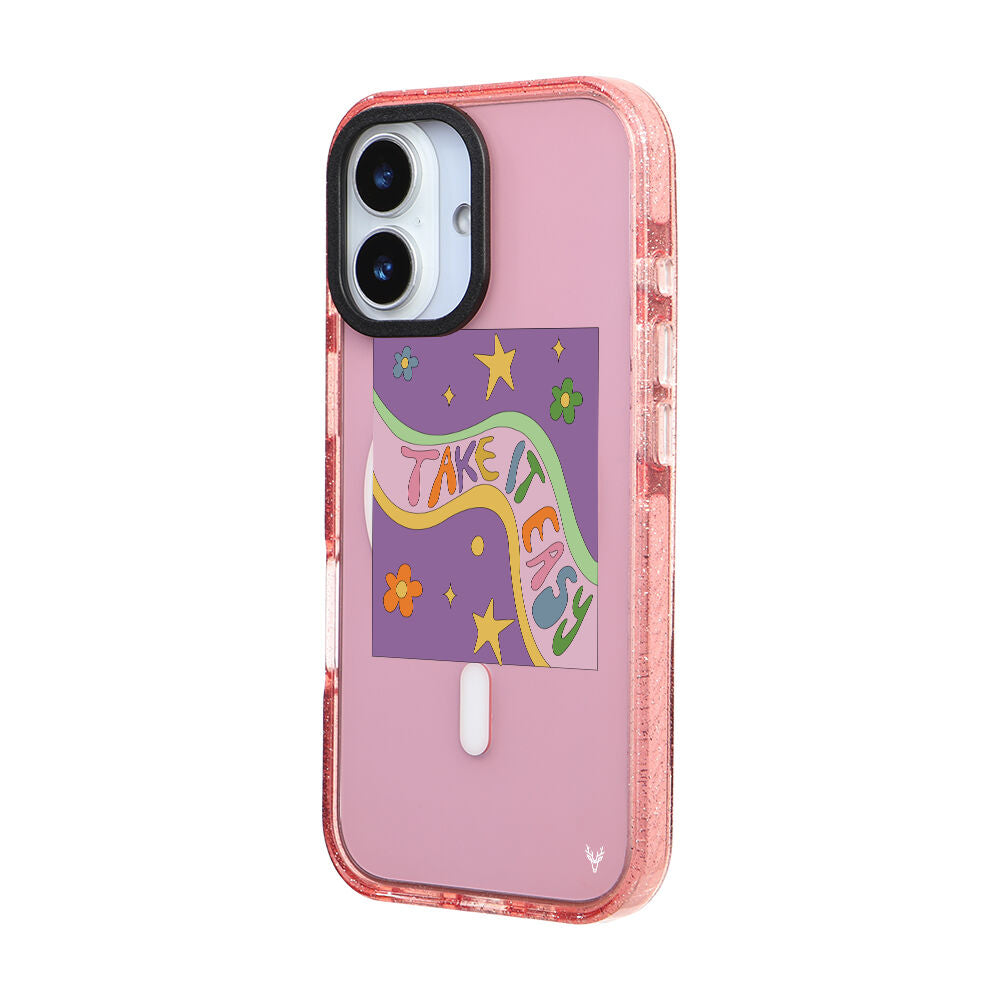MagsafeliArtycaseSimliPembe