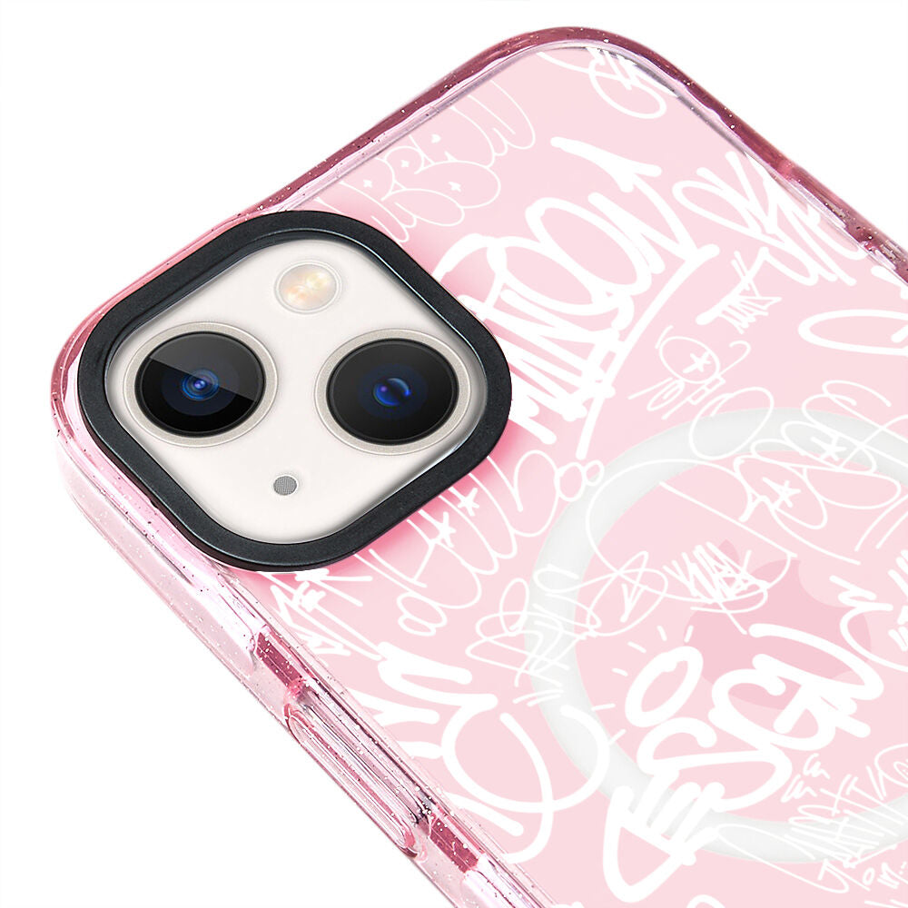 MagsafeliArtycaseSimliPembe