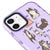 iPhone 11 Cats Day Telefon Kılıfı - Artycase - Simli Mor