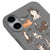 iPhone 17 Cats Day Telefon Kılıfı - Renkli Silikon - Gri