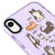 iPhone XR Cats Day Telefon Kılıfı - Artycase - Simli Mor
