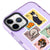 iPhone 11 Pro Cat Postage Telefon Kılıfı - Artycase - Simli Mor