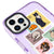 iPhone 16 Pro Max Cat Postage Telefon Kılıfı - Magsafeli Artycase - Simli Mor