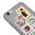 iPhone 6 Plus Cat Postage Telefon Kılıfı - Renkli Silikon - Gri