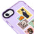 iPhone 7 Cat Postage Telefon Kılıfı - Artycase - Simli Mor