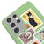 Samsung S21 Ultra Cat Postage Telefon Kılıfı - Renkli Silikon - Yeşil