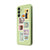 Samsung A15 Cat Postage Telefon Kılıfı - Renkli Silikon - Yeşil