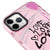 iPhone 11 Pro Visual Love Telefon Kılıfı - Artycase - Simli Pembe