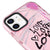 iPhone 12 Mini Visual Love Telefon Kılıfı - Artycase - Simli Pembe