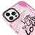 iPhone 12 Pro Max Visual Love Telefon Kılıfı - Artycase - Simli Pembe