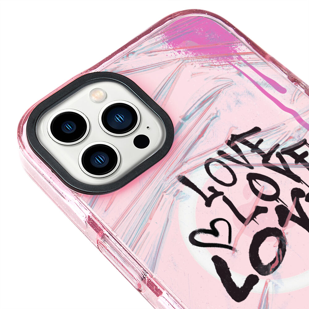 MagsafeliArtycaseSimliPembe