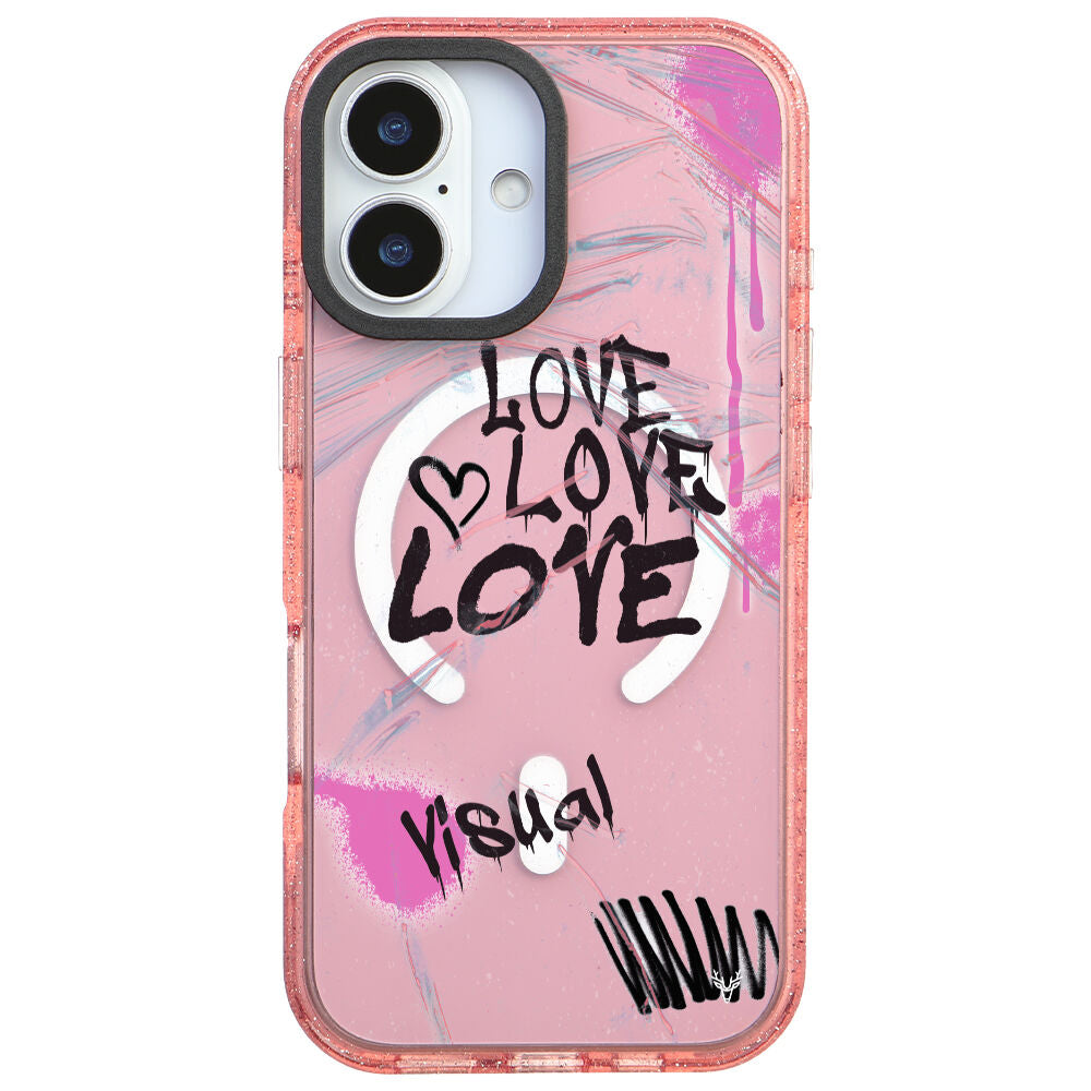 MagsafeliArtycaseSimliPembe