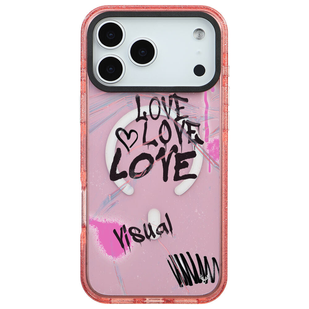MagsafeliArtycaseSimliPembe