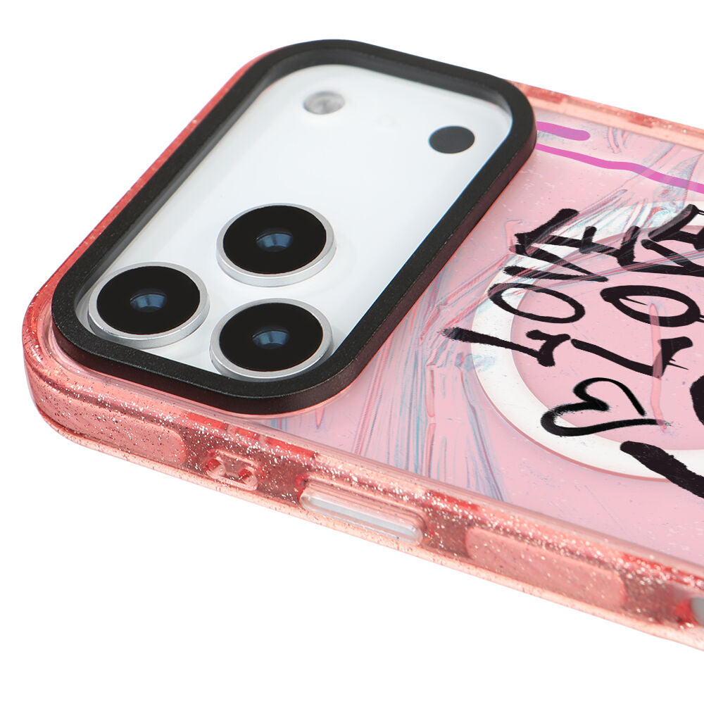 MagsafeliArtycaseSimliPembe