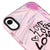 iPhone XR Visual Love Telefon Kılıfı - Artycase - Simli Pembe