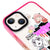 iPhone 13 Mini Anime Colage Telefon Kılıfı - Artycase - Turuncu Yeşil