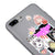 iPhone 7 Plus Anime Colage Telefon Kılıfı - Renkli Silikon - Gri
