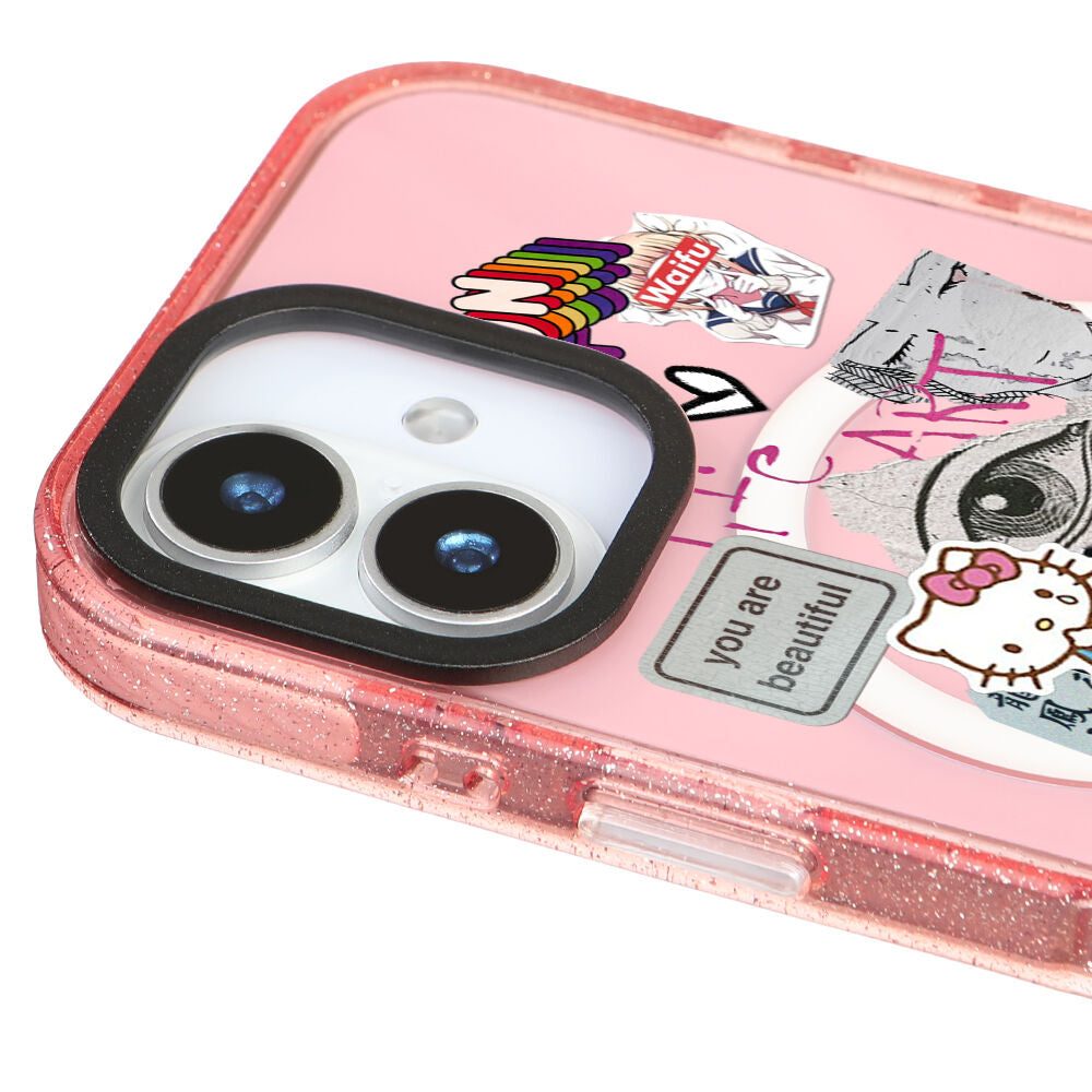 MagsafeliArtycaseSimliPembe