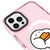 iPhone 16 Pro Duck Heart Telefon Kılıfı - Magsafeli Artycase - Simli Pembe