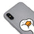 iPhone X Duck Heart Telefon Kılıfı - Renkli Silikon - Gri