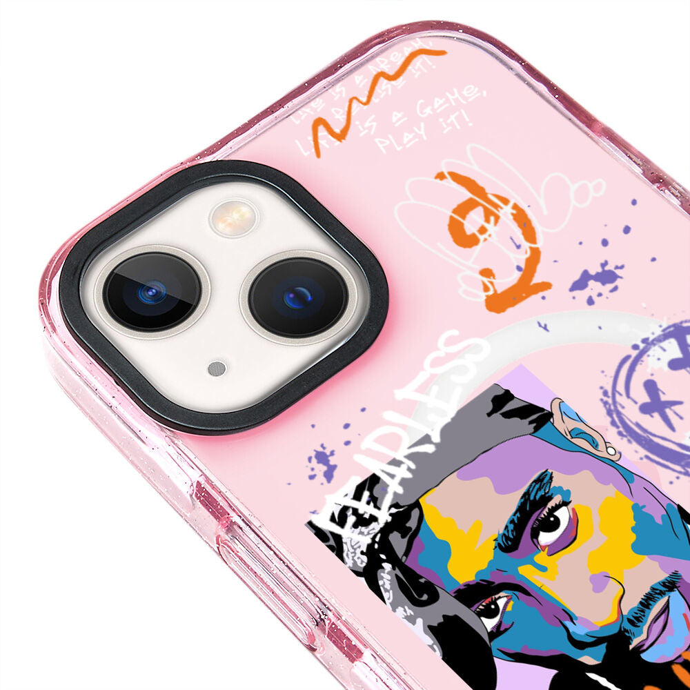 MagsafeliArtycaseSimliPembe