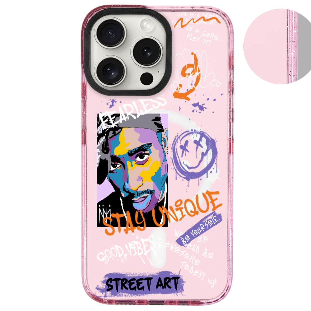 MagsafeliArtycaseSimliPembe