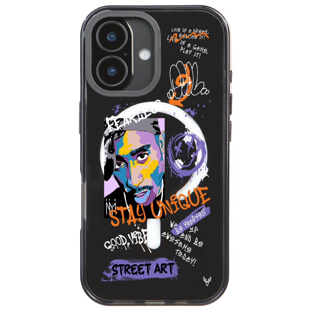MagsafeliArtycaseCoolBlack