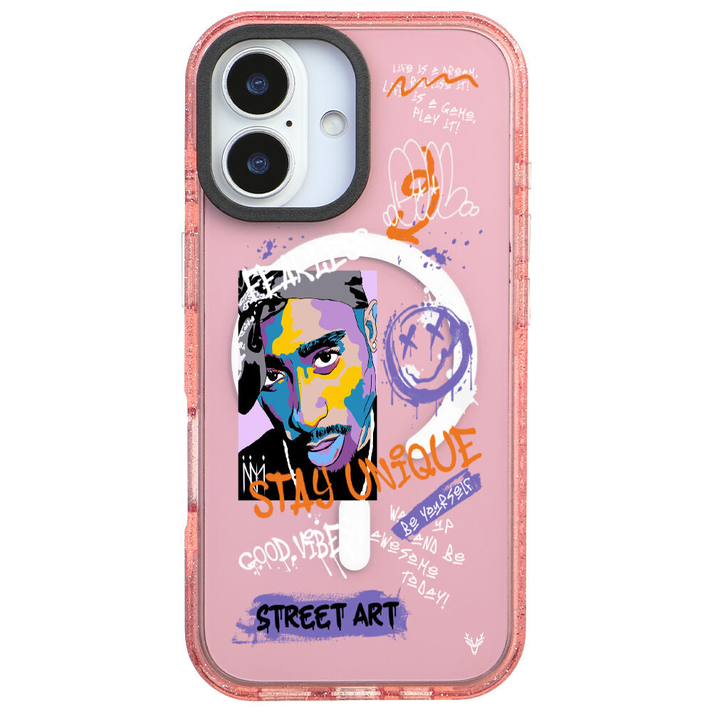 MagsafeliArtycaseSimliPembe
