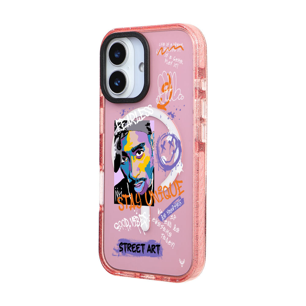 MagsafeliArtycaseSimliPembe