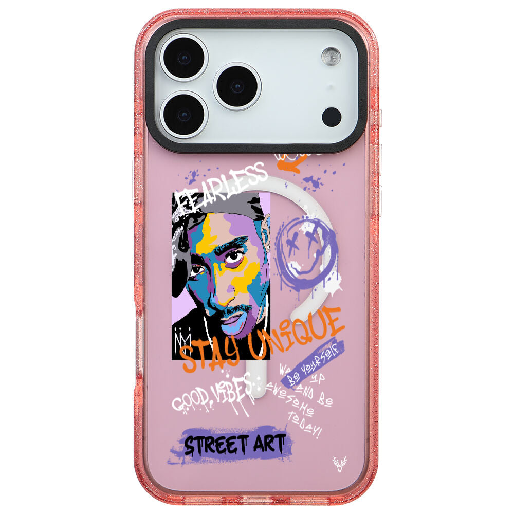 MagsafeliArtycaseSimliPembe