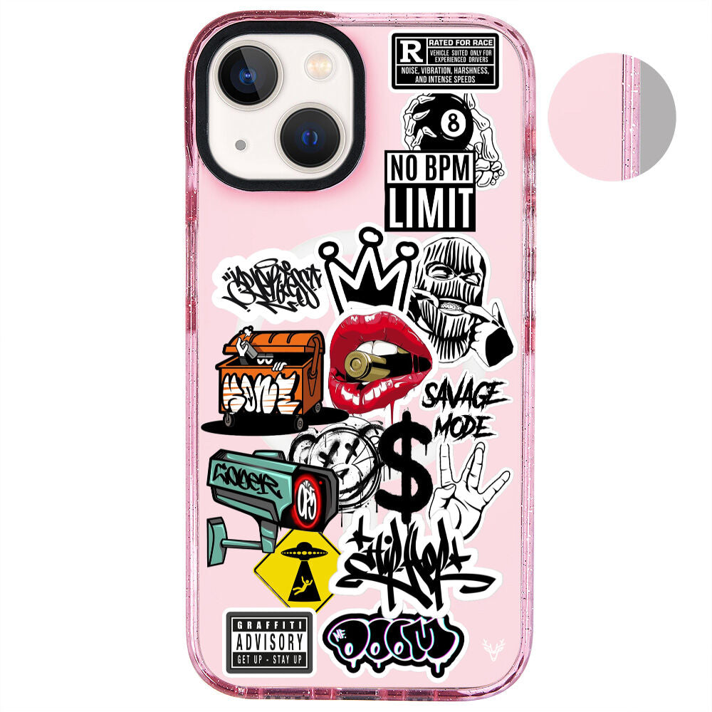 MagsafeliArtycaseSimliPembe