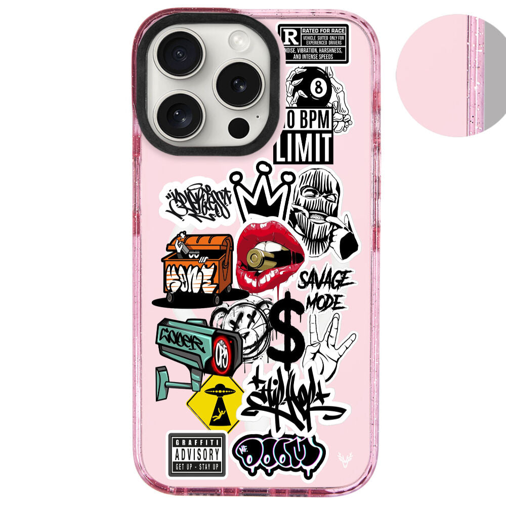 MagsafeliArtycaseSimliPembe