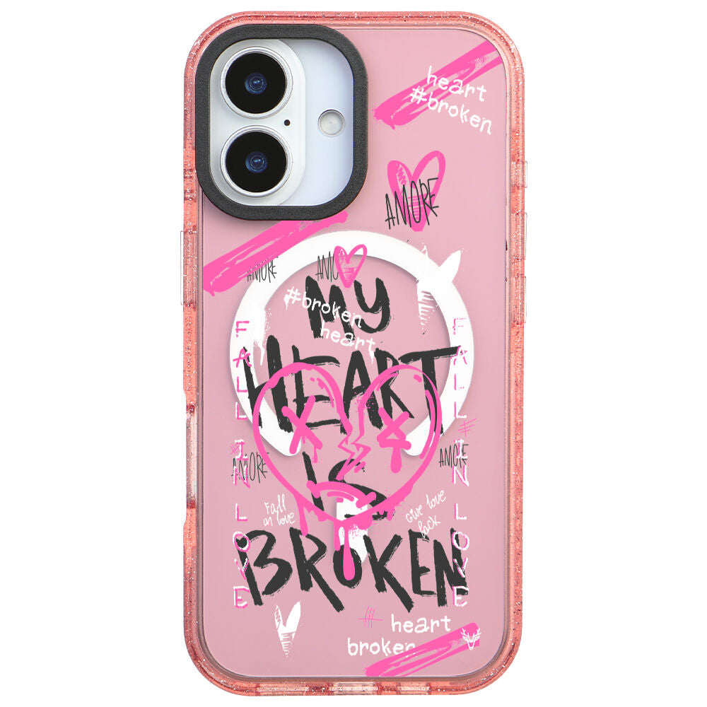 MagsafeliArtycaseSimliPembe