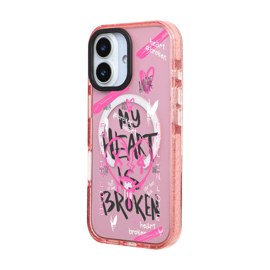 MagsafeliArtycaseSimliPembe