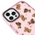 iPhone 13 Pro Max Ayıcıklar Telefon Kılıfı - Artycase - Simli Pembe