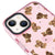 iPhone 14 Ayıcıklar Telefon Kılıfı - Artycase - Simli Pembe
