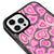 iPhone 16 Pro Pinky Hearts Telefon Kılıfı - Magsafeli Artycase - Cool Black