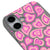 iPhone 17 Pinky Hearts Telefon Kılıfı - Renkli Silikon - Gri
