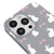 iPhone 13 Pro Cute Rabbits Telefon Kılıfı - Renkli Silikon - Gri
