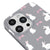 iPhone 13 Pro Max Cute Rabbits Telefon Kılıfı - Renkli Silikon - Gri