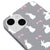 iPhone 14 Plus Cute Rabbits Telefon Kılıfı - Renkli Silikon - Gri