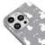 iPhone 16 Pro Cute Rabbits Telefon Kılıfı - Renkli Silikon - Gri