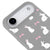 iPhone Air Cute Rabbits Telefon Kılıfı - Renkli Silikon - Gri