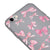 iPhone 6 Pinky Ribbons Telefon Kılıfı - Renkli Silikon - Gri